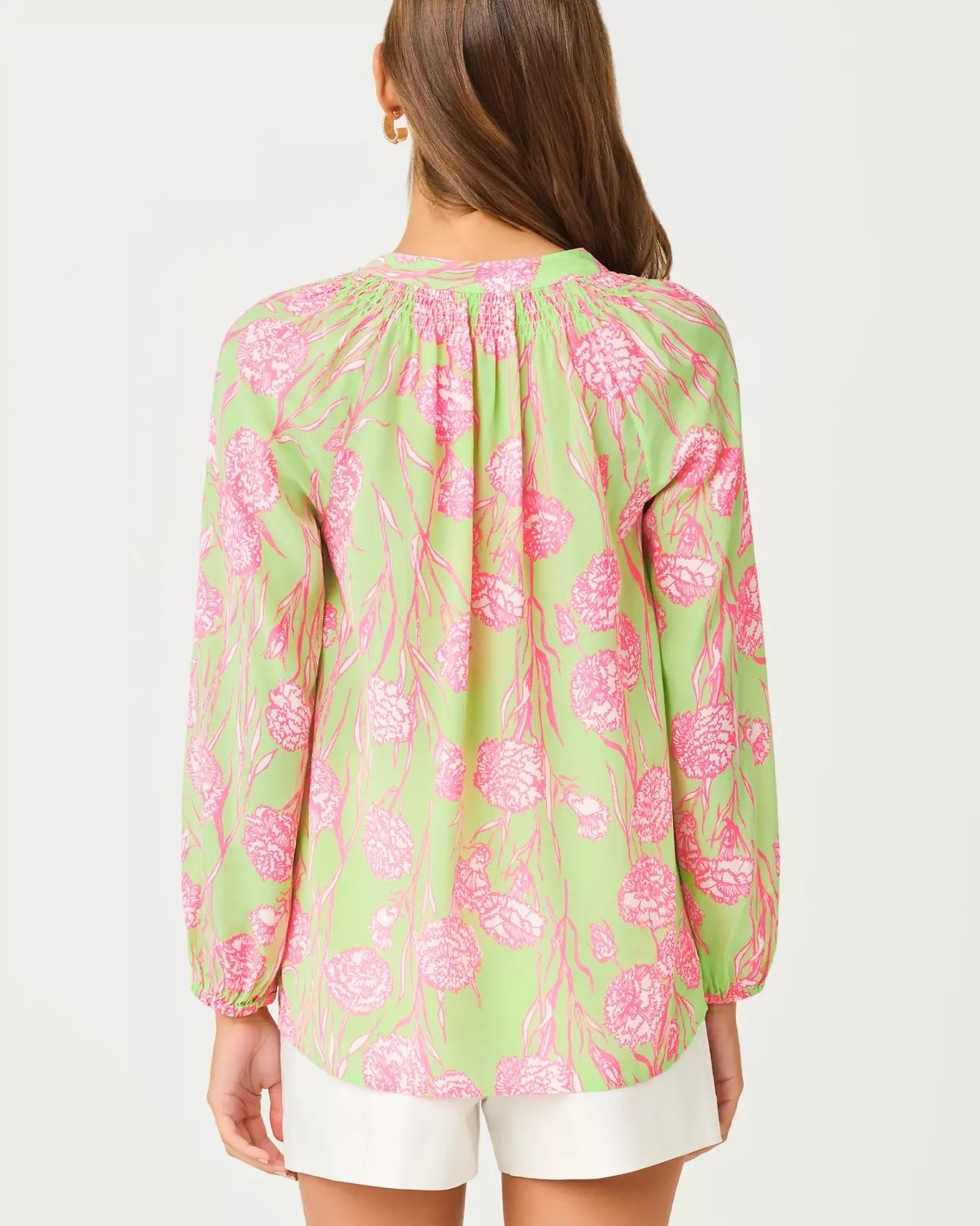 Elsa TopWomen - BlousesLILLY PULITZERThe Printed Peach Savannah