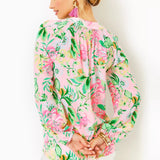 Elsa TopWomens - Tops - BlousesLILLY PULITZERThe Printed Peach Savannah