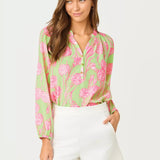 Elsa TopWomen - BlousesLILLY PULITZERThe Printed Peach Savannah