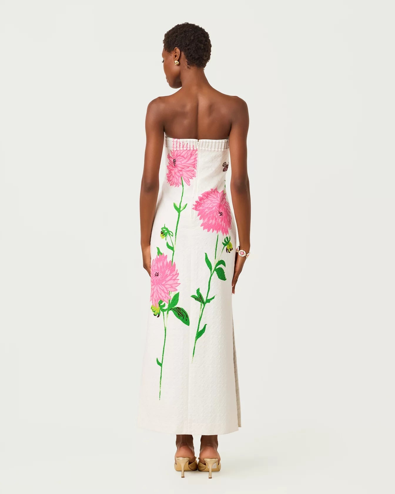 Elyse Stretch Maxi DressDresses Fitted DressesLILLY PULITZERThe Printed Peach Savannah