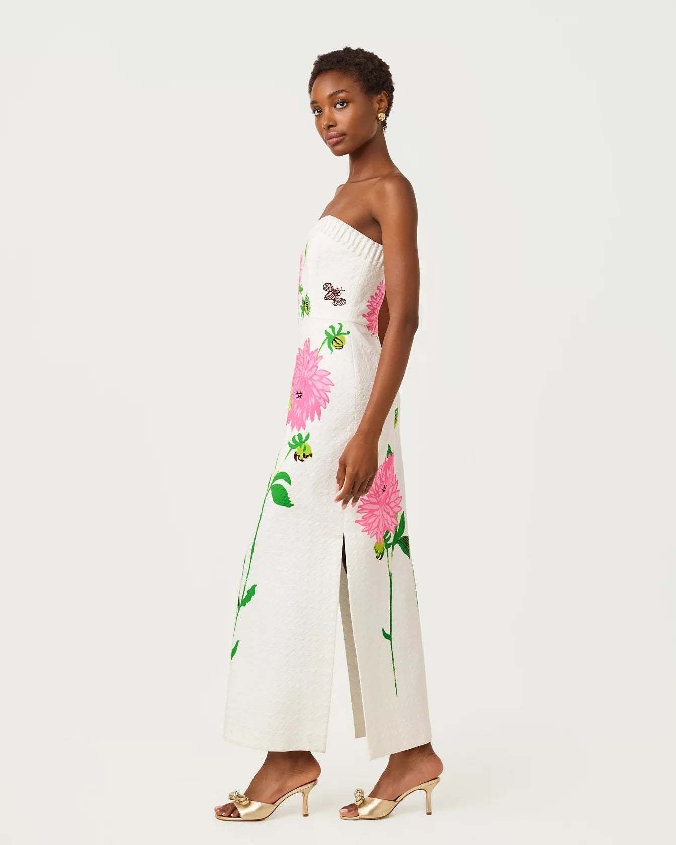 Women's Elyse Strapless Stretch Maxi Dress in White