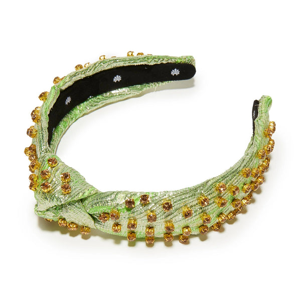 Embellished Brocade Sim Knotted HeadbandHeartland Retail ItemsLele SadoughiThe Printed Peach Savannah