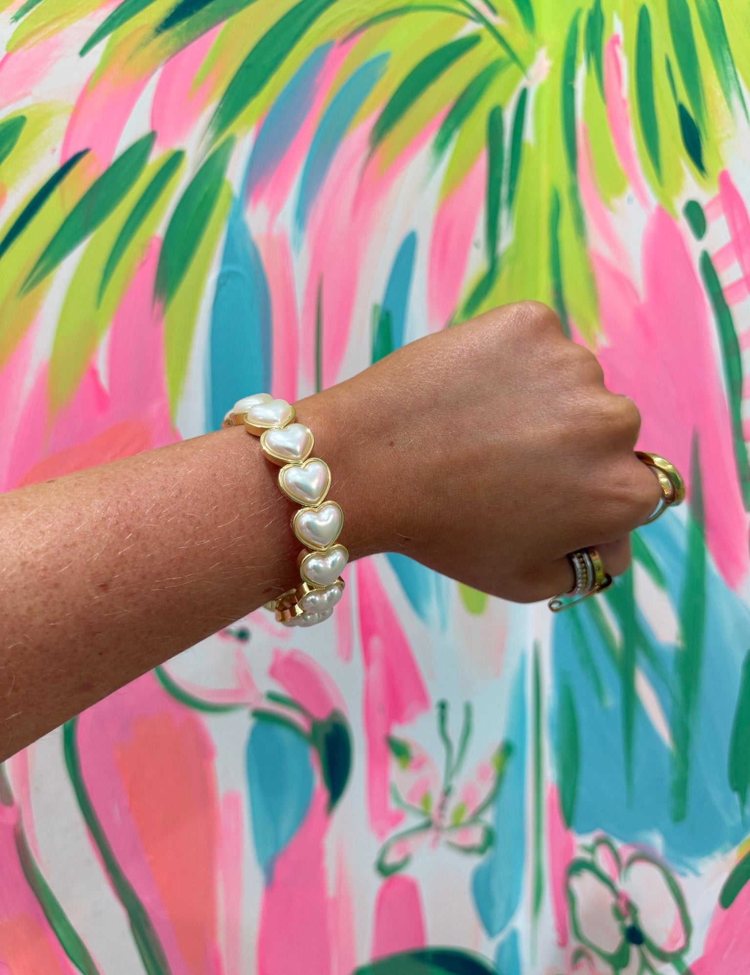 Enamel Stretch BraceletJewelryThe Printed Peach Savannah