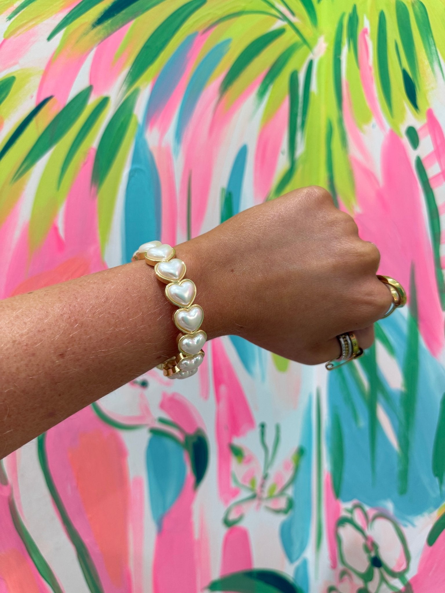 Enamel Stretch BraceletJewelryThe Printed Peach Savannah
