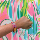 Enamel Stretch BraceletJewelryThe Printed Peach Savannah