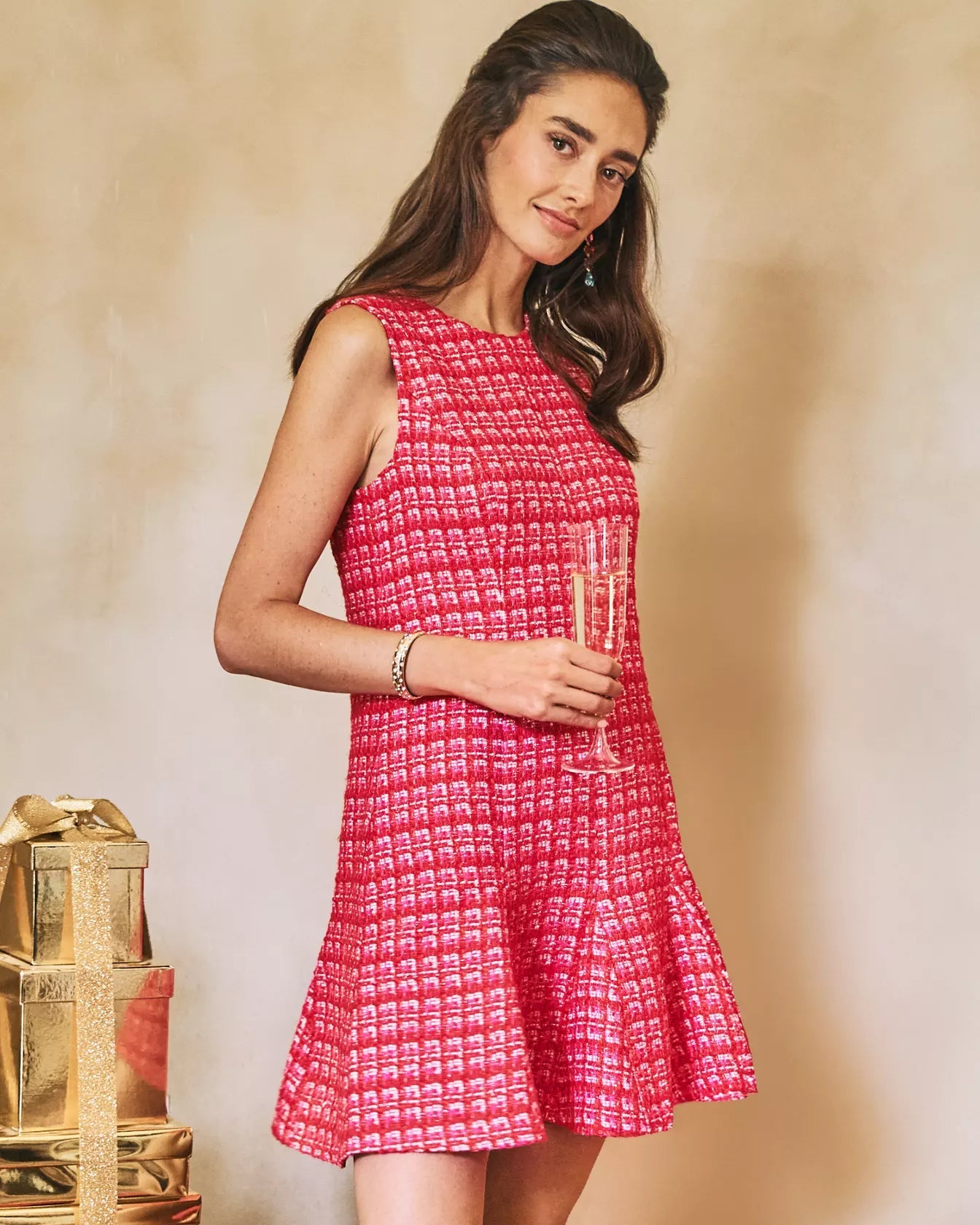 Enya Boucle DressWomens - Dresses - Straight DressesLILLY PULITZERThe Printed Peach Savannah