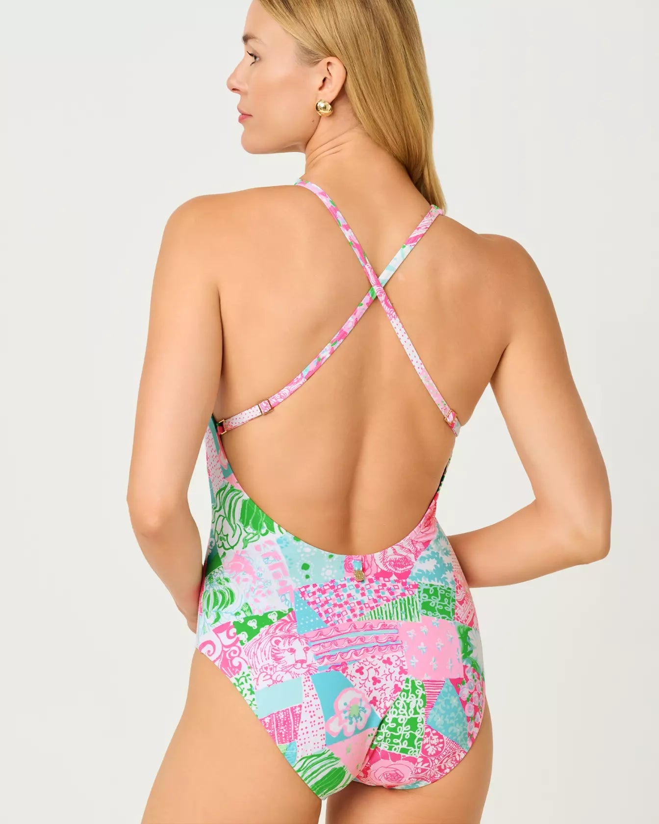 Ester One PieceWomen - Swim - One PieceLILLY PULITZERThe Printed Peach Savannah