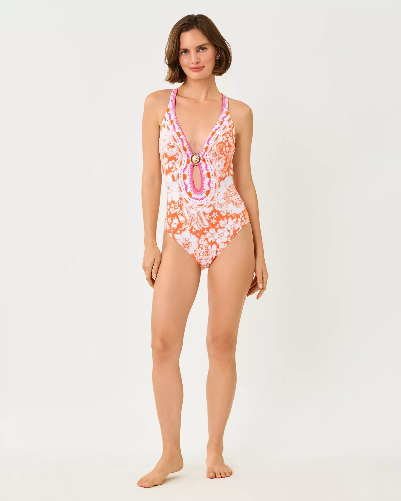 Ester One PieceLILLY PULITZERThe Printed Peach Savannah