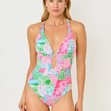 Ester One PieceWomen - Swim - One PieceLILLY PULITZERThe Printed Peach Savannah
