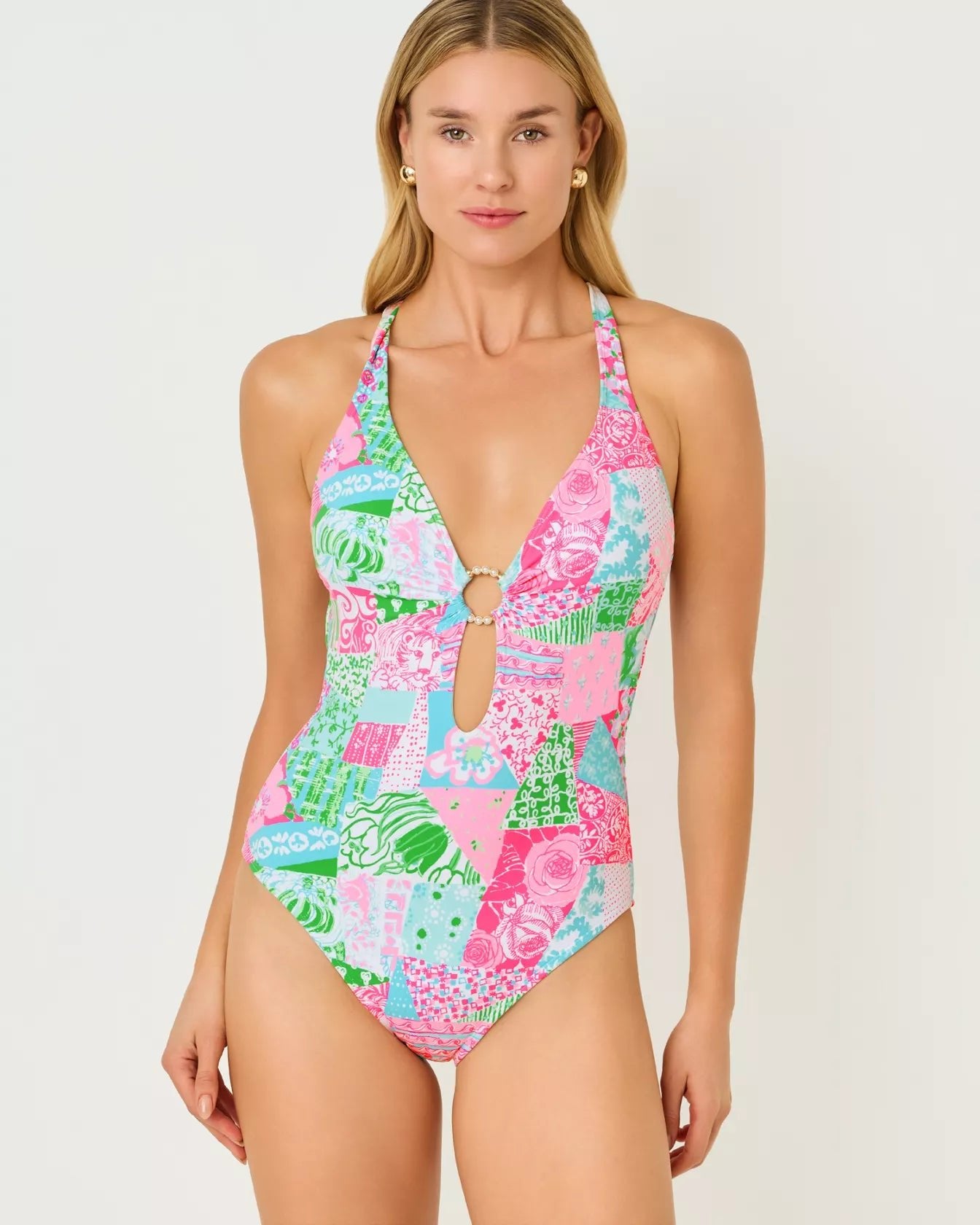 Ester One PieceWomen - Swim - One PieceLILLY PULITZERThe Printed Peach Savannah