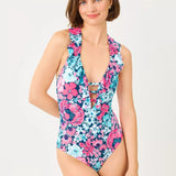 Ethenie One - Piece SwimsuitWomen - Swim - One - Piece SwimsuitsLILLY PULITZERThe Printed Peach Savannah