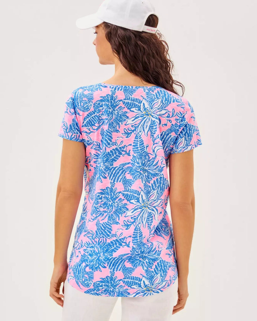 Etta Scoop - neckWomens - Tops - TeesLILLY PULITZERThe Printed Peach Savannah