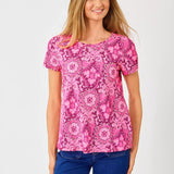 Etta Scoop-neckLILLY PULITZERThe Printed Peach Savannah
