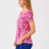 Etta Scoop-neckLILLY PULITZERThe Printed Peach Savannah