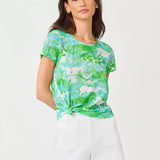 Etta Scoop - neckWomen - Tops - TeeLILLY PULITZERThe Printed Peach Savannah