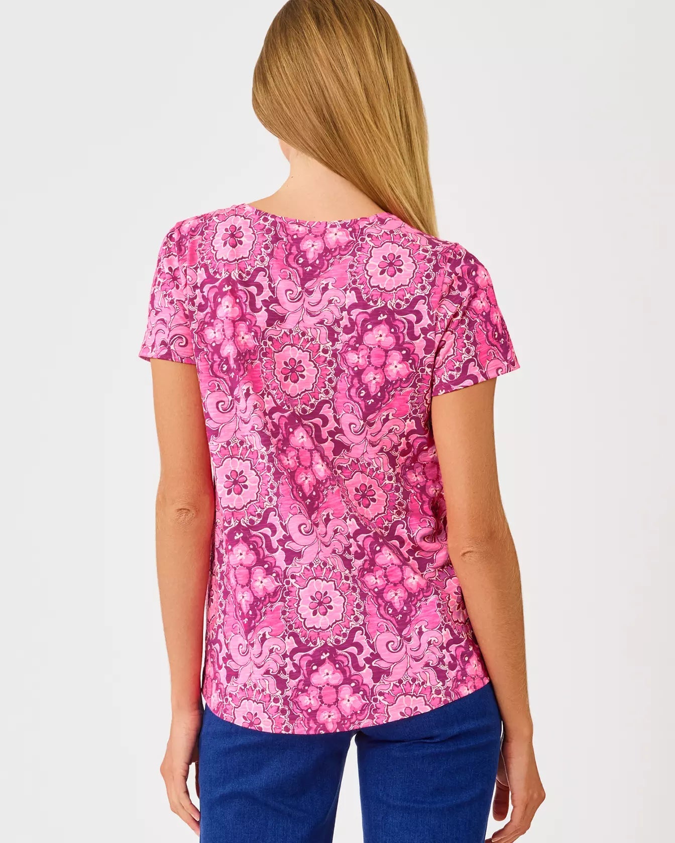 Etta Scoop-neckLILLY PULITZERThe Printed Peach Savannah