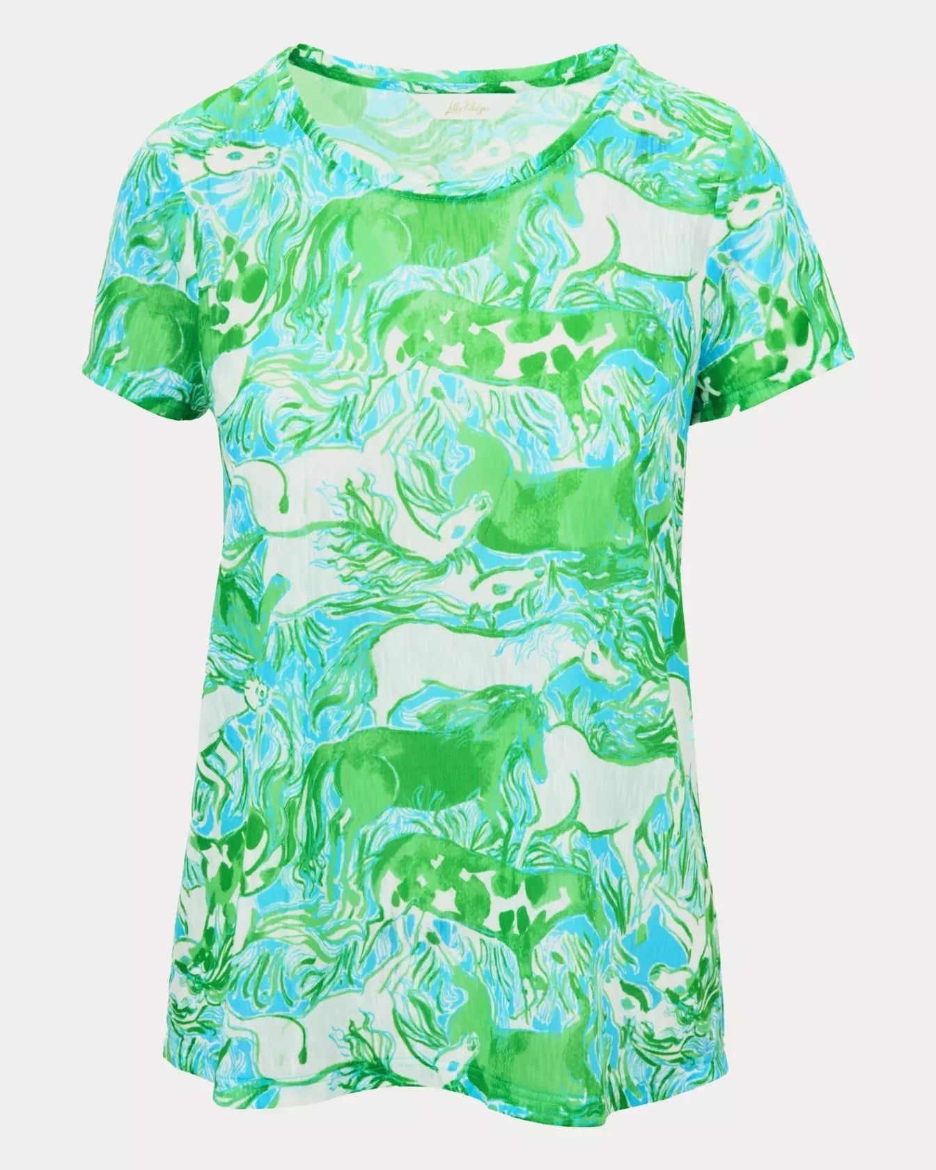 Etta Scoop - neckWomen - Tops - TeeLILLY PULITZERThe Printed Peach Savannah