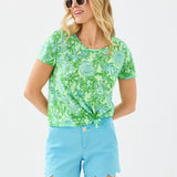 Etta Scoop-neckWomen - Tops - TeeLILLY PULITZERThe Printed Peach Savannah