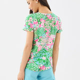 Etta Scoop-neckWomen - Tops - TeeLILLY PULITZERThe Printed Peach Savannah