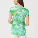 Etta Scoop - neckWomen - Tops - TeeLILLY PULITZERThe Printed Peach Savannah