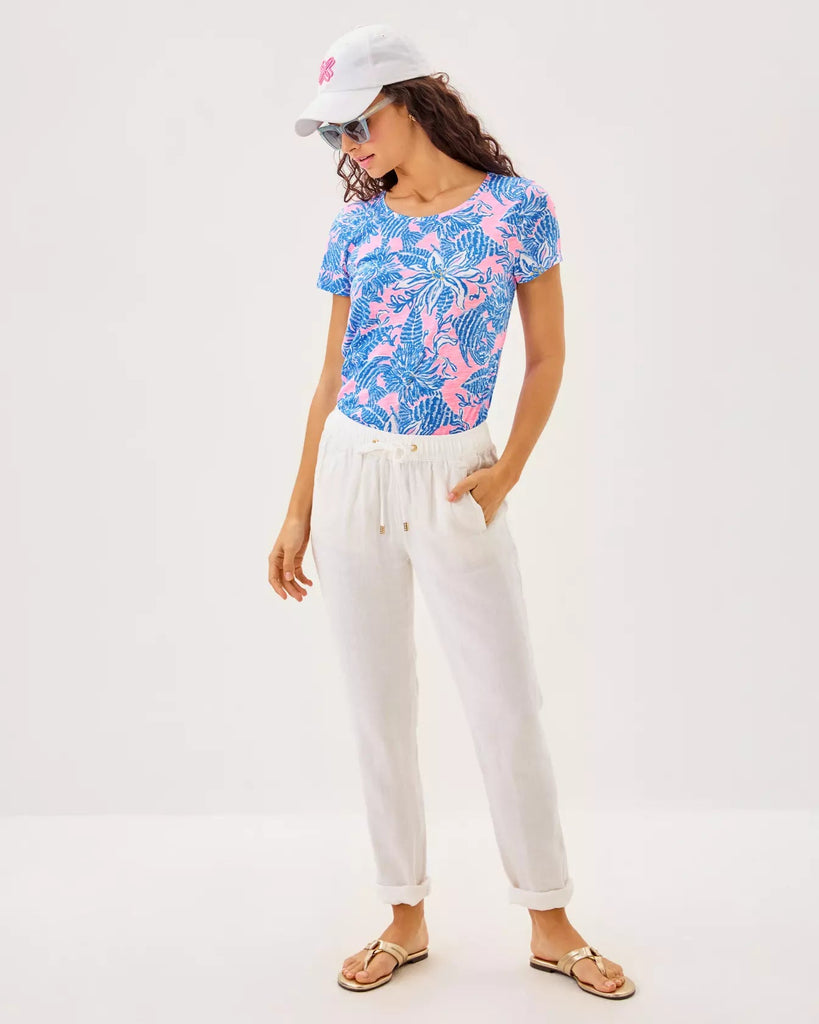 Etta Scoop - neckWomens - Tops - TeesLILLY PULITZERThe Printed Peach Savannah