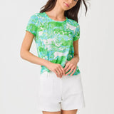 Etta Scoop - neckWomen - Tops - TeeLILLY PULITZERThe Printed Peach Savannah