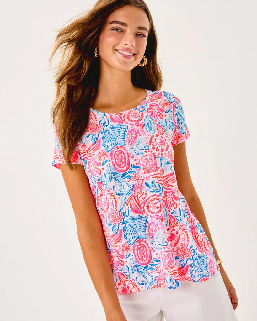 Etta Scoop Neck TopHeartland Retail ItemsLILLY PULITZERThe Printed Peach Savannah