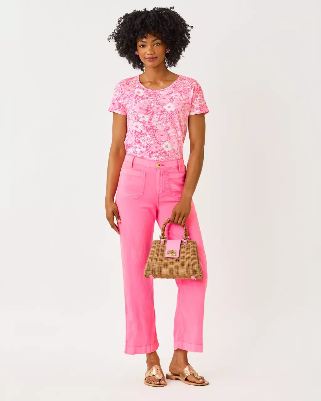 Etta Scoop Neck TopWomen - Tops - TeeLILLY PULITZERThe Printed Peach Savannah