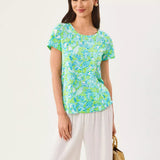 Etta Scoop Neck TopWomen - Tops - TeeLILLY PULITZERThe Printed Peach Savannah