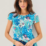 Etta Scoop Neck TopWomens - Tops - TeesLILLY PULITZERThe Printed Peach Savannah