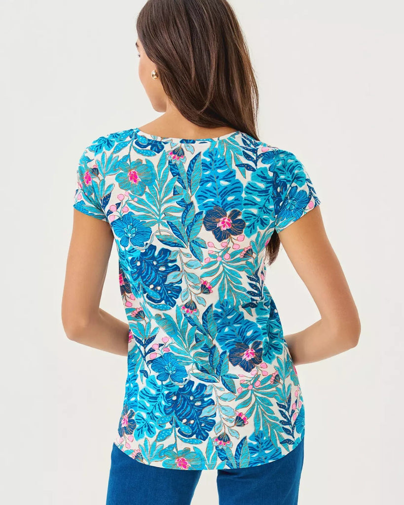 Etta Scoop Neck TopWomens - Tops - TeesLILLY PULITZERThe Printed Peach Savannah