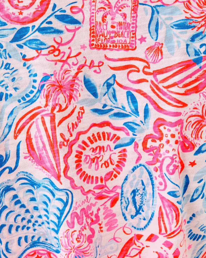 Etta Scoop Neck TopHeartland Retail ItemsLILLY PULITZERThe Printed Peach Savannah