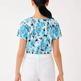 Etta Scoop Neck TopWomen - Tops - TeesLILLY PULITZERThe Printed Peach Savannah