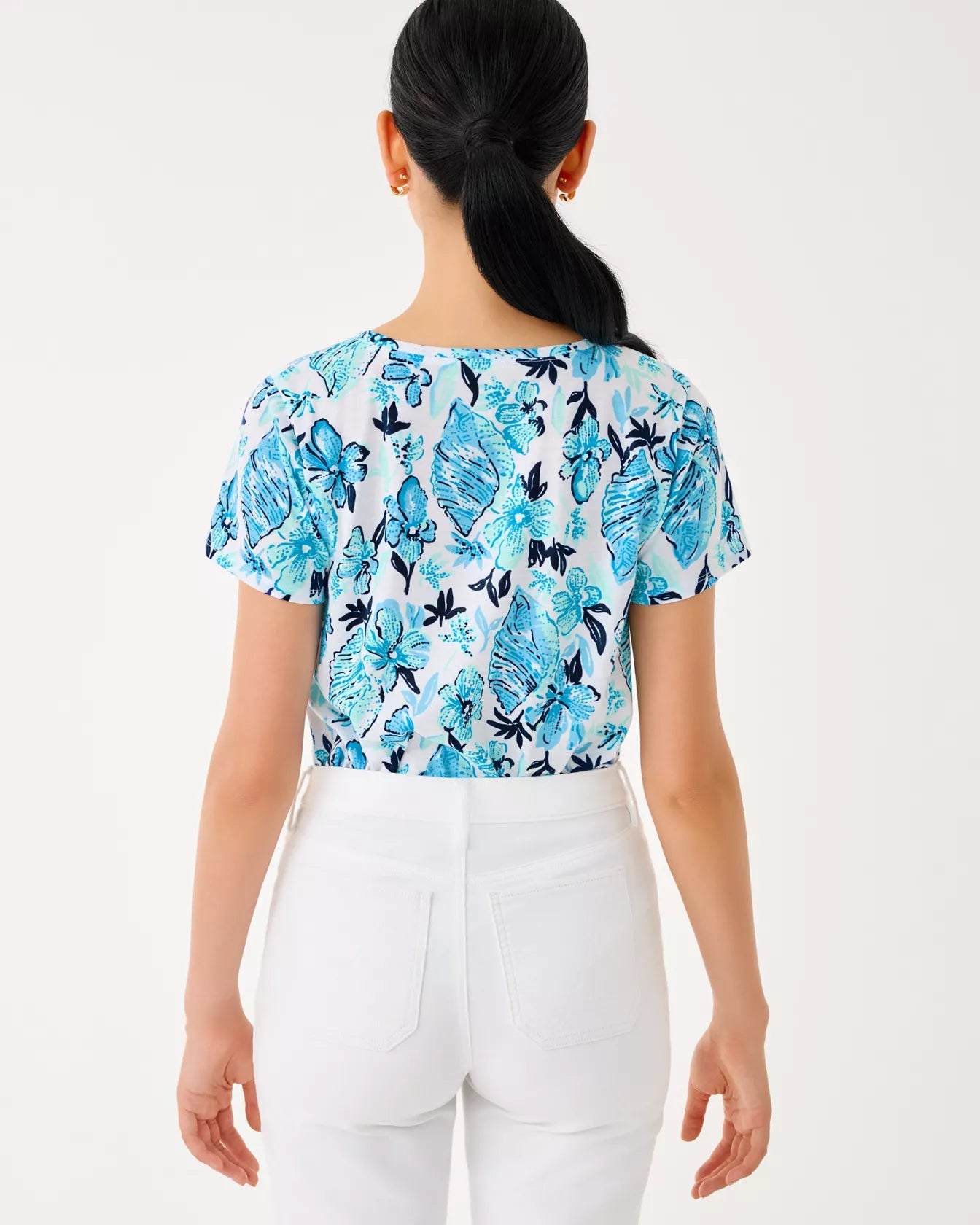 Etta Scoop Neck TopWomen - Tops - TeesLILLY PULITZERThe Printed Peach Savannah