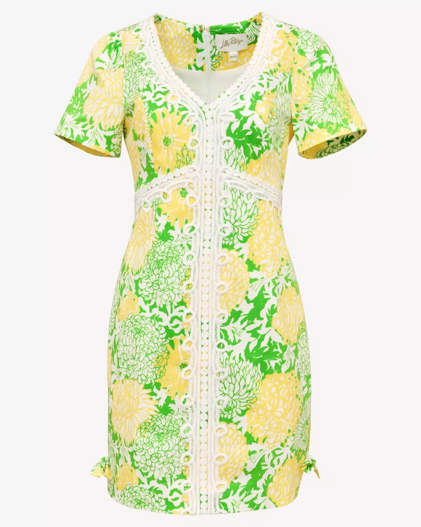 Evita Short Sleeve Stretch ShiftLILLY PULITZERThe Printed Peach Savannah