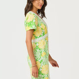 Evita Short Sleeve Stretch ShiftLILLY PULITZERThe Printed Peach Savannah