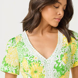 Evita Short Sleeve Stretch ShiftLILLY PULITZERThe Printed Peach Savannah