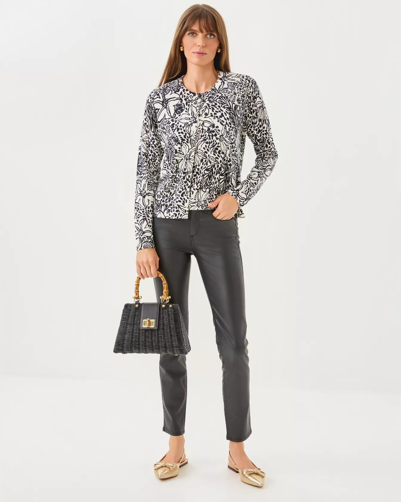 Fairley CardiganWomen - Sweaters & Cardigans - Cardigans & VestsLILLY PULITZERThe Printed Peach Savannah