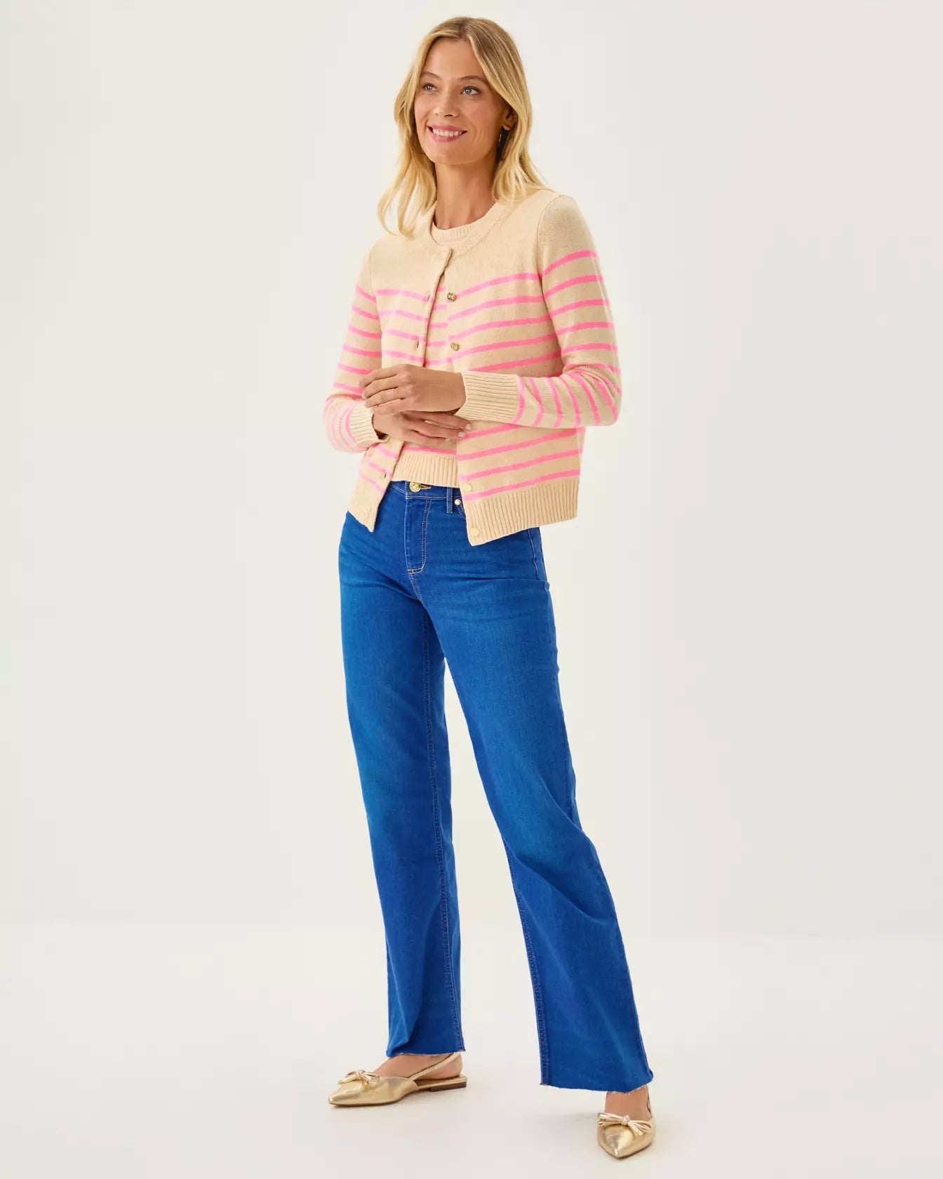 Fairley Stripe Sweater SetWomens - Cardigans & Vests - CardigansLILLY PULITZERThe Printed Peach Savannah