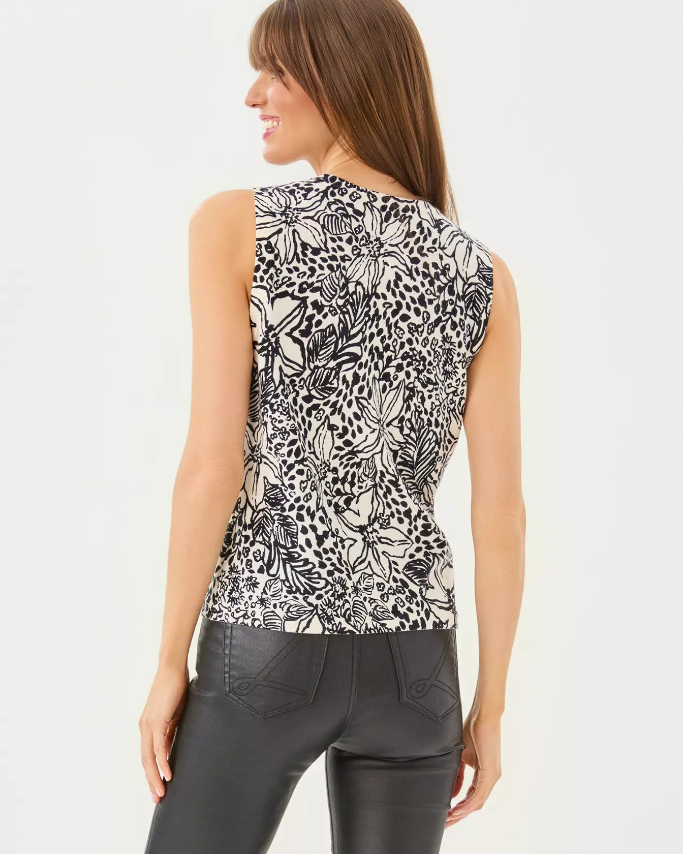 Fairley Sweater Shell TopWomen - Sweaters & Cardigans - Pullover SweatersLILLY PULITZERThe Printed Peach Savannah