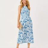 Finnley Smocked Midi DressWomen - Dresses - Fit & FlareLILLY PULITZERThe Printed Peach Savannah