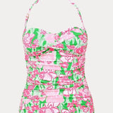 Flamenco TankiniWomen - Swimwear - Swim TopsLILLY PULITZERThe Printed Peach Savannah