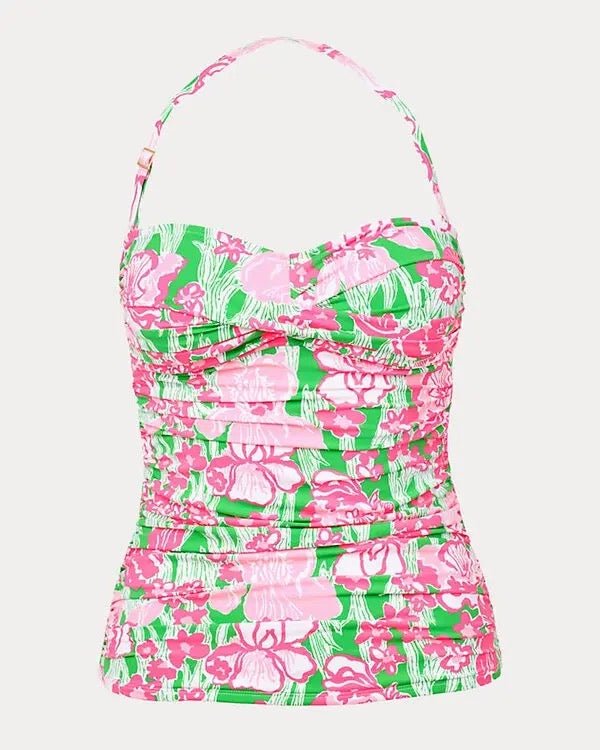 Flamenco TankiniWomen - Swimwear - Swim TopsLILLY PULITZERThe Printed Peach Savannah