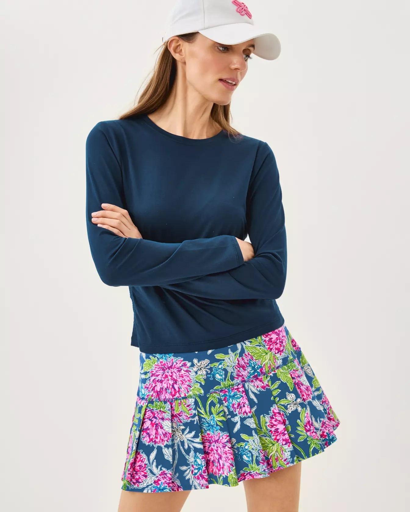 Freesia Skort UPF 50+Active - Active Bottoms - SkortsLILLY PULITZERThe Printed Peach Savannah