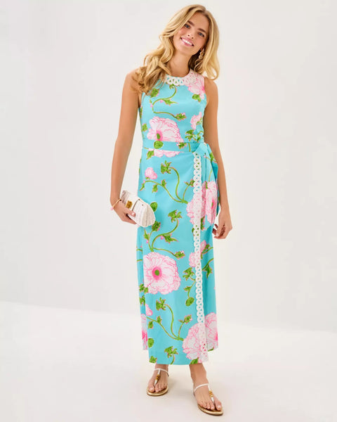 Fresia Stretch Maxi Shift DressHeartland Retail ItemsLILLY PULITZERThe Printed Peach Savannah