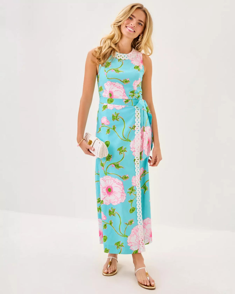 Fresia Stretch Maxi Shift DressHeartland Retail ItemsLILLY PULITZERThe Printed Peach Savannah