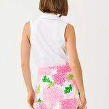 Frida Sleeveless Bow Polo UPF 50+Women - Active - Active Tops - PolosLILLY PULITZERThe Printed Peach Savannah