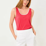 Gabbie Crochet Trimmed Knit Tank TopWomen - Tops - TanksLILLY PULITZERThe Printed Peach Savannah