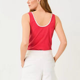Gabbie Crochet Trimmed Knit Tank TopWomen - Tops - TanksLILLY PULITZERThe Printed Peach Savannah