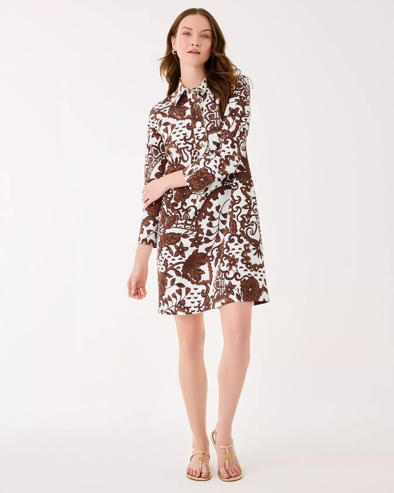 Gabi DressWomen - Dresses - A - Line/Easy DressesLILLY PULITZERThe Printed Peach Savannah